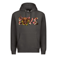 Smoke highland cow love Premium Hoodie - JahusDesignShop