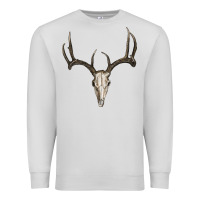 Dove Grey deer skull Premium Sweatshirt - RanaPortraitStore