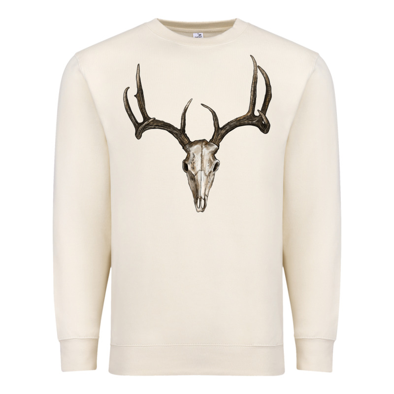 Deer Skull Premium Sweatshirt by RanaPortraitStore | Teevron