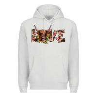 Dove Grey highland cow love Premium Hoodie - JahusDesignShop