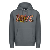 Rock highland cow love Premium Hoodie - JahusDesignShop