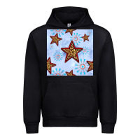 Black 4th of july leopard star seamless pattern Urban Hoodie - BundleAndBundleShop