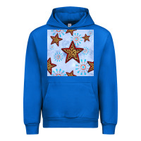 Cobalt 4th of july leopard star seamless pattern Urban Hoodie - BundleAndBundleShop