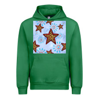 Emerald 4th of july leopard star seamless pattern Urban Hoodie - BundleAndBundleShop