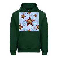 Forest Green 4th of july leopard star seamless pattern Urban Hoodie - BundleAndBundleShop