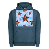 Pigment Midnight Navy 4th of july leopard star seamless pattern Urban Hoodie - BundleAndBundleShop