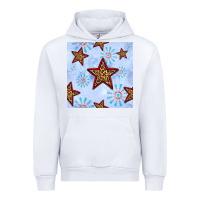 White 4th of july leopard star seamless pattern Urban Hoodie - BundleAndBundleShop