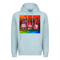 Blue Mist valentines day gnome Premium Hoodie - AdoDesignShop