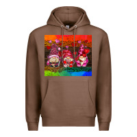 Chestnut valentines day gnome Premium Hoodie - AdoDesignShop