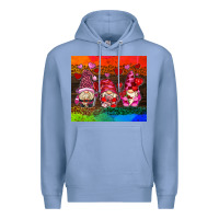 Colony Blue valentines day gnome Premium Hoodie - AdoDesignShop