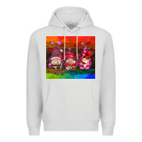 Dove Grey valentines day gnome Premium Hoodie - AdoDesignShop