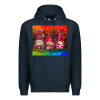 Navy valentines day gnome Premium Hoodie - AdoDesignShop