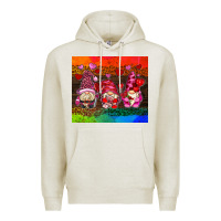 Oatmeal Heather valentines day gnome Premium Hoodie - AdoDesignShop