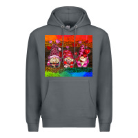 Rock valentines day gnome Premium Hoodie - AdoDesignShop