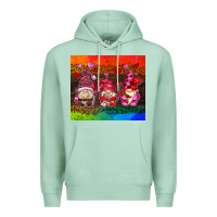 Seafoam valentines day gnome Premium Hoodie - AdoDesignShop