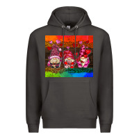 Smoke valentines day gnome Premium Hoodie - AdoDesignShop