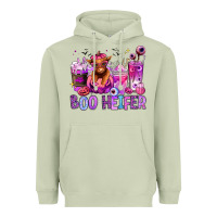 Matcha Halloween boo Heifer coffee cups Heavyweight Hoodie - RanaPortraitStore