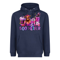 Navy Halloween boo Heifer coffee cups Heavyweight Hoodie - RanaPortraitStore