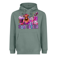 Sage Halloween boo Heifer coffee cups Heavyweight Hoodie - RanaPortraitStore