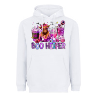 White Halloween boo Heifer coffee cups Heavyweight Hoodie - RanaPortraitStore