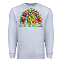 Heather Grey hello back to school rainbow Premium Sweatshirt - texasbilliewilder