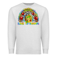 Oatmeal Heather hello back to school rainbow Premium Sweatshirt - texasbilliewilder