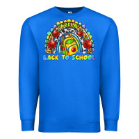 True Royal hello back to school rainbow Premium Sweatshirt - texasbilliewilder