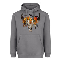 Storm Halloween Bull Skull Heavyweight Hoodie - RanaPortraitStore