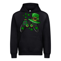 Black St Patricks Day Gamer Urban Hoodie - Jasminsmagicworld