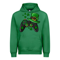 Emerald St Patricks Day Gamer Urban Hoodie - Jasminsmagicworld