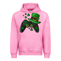 Fuchsia Pink St Patricks Day Gamer Urban Hoodie - Jasminsmagicworld