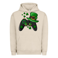 Pigment French Oak St Patricks Day Gamer Urban Hoodie - Jasminsmagicworld