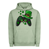 Pigment Oil Green St Patricks Day Gamer Urban Hoodie - Jasminsmagicworld