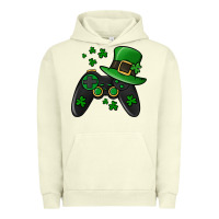 Pigment Pistachio St Patricks Day Gamer Urban Hoodie - Jasminsmagicworld