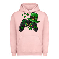 Pigment Salmon St Patricks Day Gamer Urban Hoodie - Jasminsmagicworld