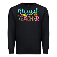 Black blessed teacher Premium Sweatshirt - Zillion Design Studio