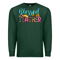 Sports Green blessed teacher Premium Sweatshirt - Zillion Design Studio