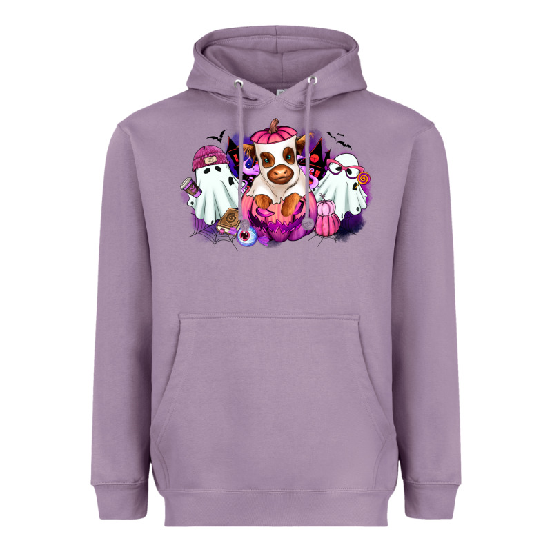 Halloween Ghost Heifer Heavyweight Hoodie by RanaPortraitStore | Teevron