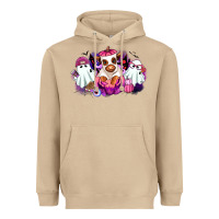 Mushroom Halloween ghost Heifer Heavyweight Hoodie - RanaPortraitStore