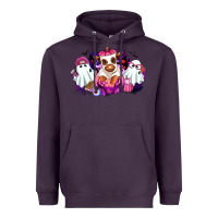 Plum Halloween ghost Heifer Heavyweight Hoodie - RanaPortraitStore