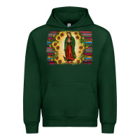 Forest Green serape our lady of guadalupe2 Urban Hoodie - JahusDesignShop