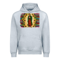 Heather Grey serape our lady of guadalupe2 Urban Hoodie - JahusDesignShop