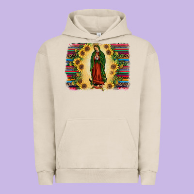 Serape Our Lady Of Guadalupe2 Urban Hoodie Designed By Jahusdesignshop