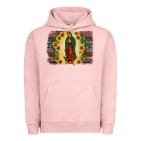 Pigment Salmon serape our lady of guadalupe2 Urban Hoodie - JahusDesignShop