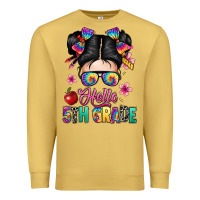 Antique Gold hello fifth grade Premium Sweatshirt - texasbilliewilder