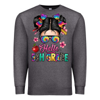 Charcoal Heather hello fifth grade Premium Sweatshirt - texasbilliewilder