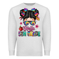 Oatmeal Heather hello fifth grade Premium Sweatshirt - texasbilliewilder