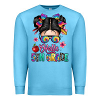 Ocean Blue hello fifth grade Premium Sweatshirt - texasbilliewilder