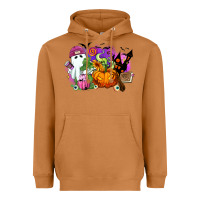 Meerkat Halloween ghost and jack o lantern Heavyweight Hoodie - RanaPortraitStore