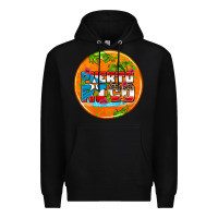 Black puerto rico coasters Premium Hoodie - AdoDesignShop